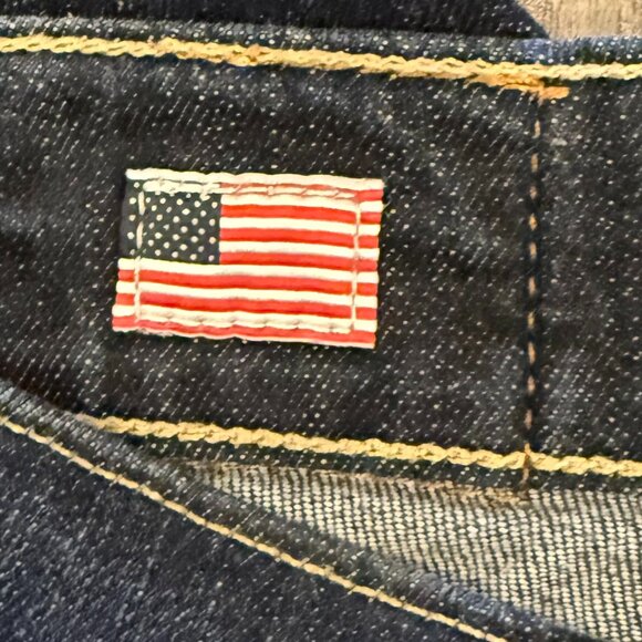 True Religion Y2K “Ricky” Jeans Men's 34 Dark Blue Wash Relaxed Straight USA - Picture 6 of 9